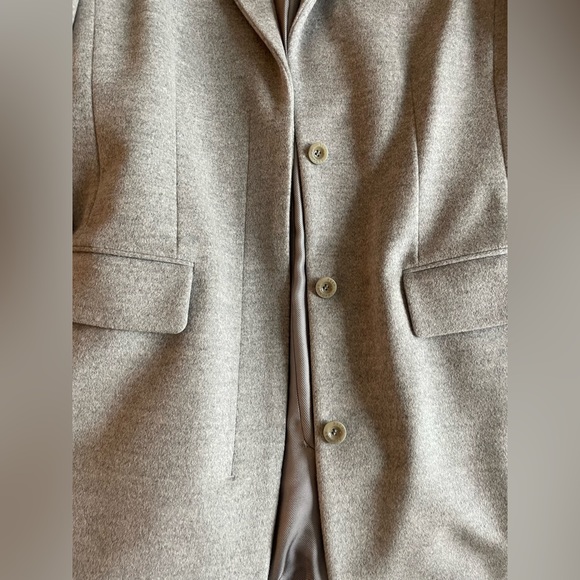Reed Krakoff Women’s Gray Wool Peacoat, Silk Lined - Size 6 - Picture 3 of 6